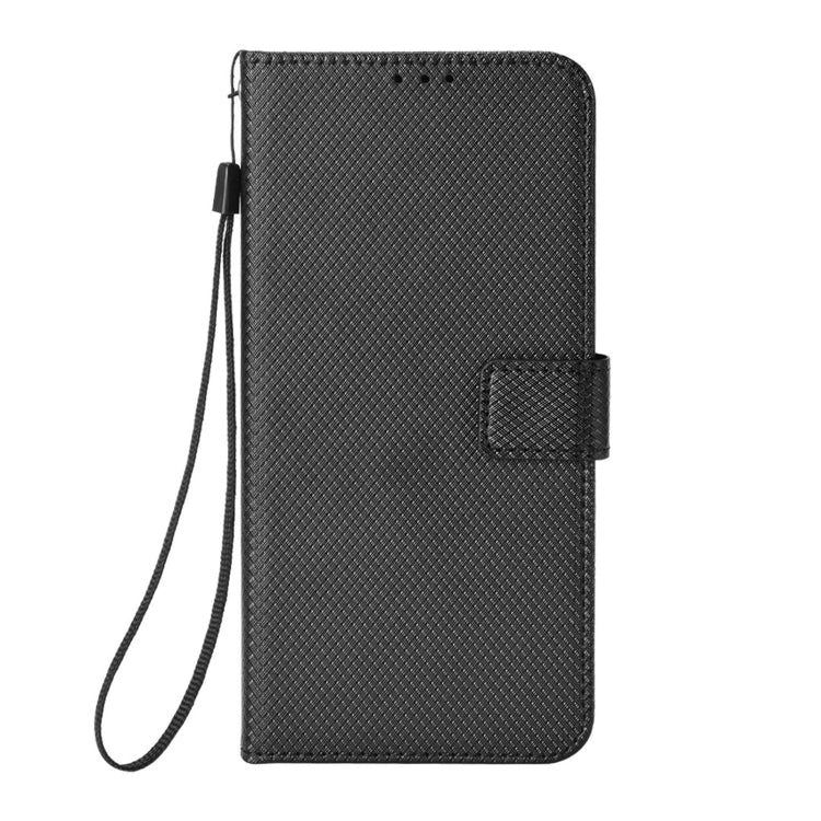 For Blackview A50 Diamond Texture Leather Phone Case(Black)