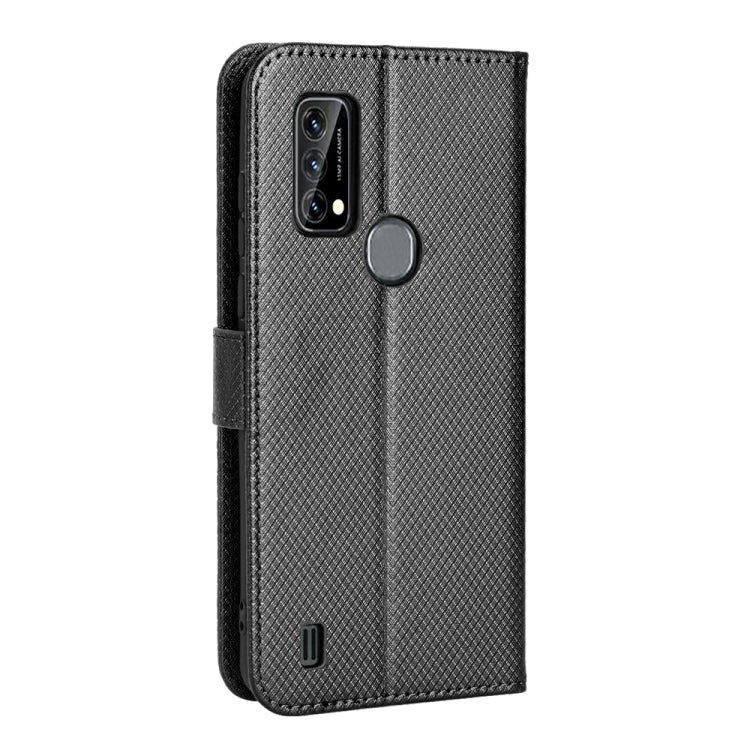 For Blackview A50 Diamond Texture Leather Phone Case(Black)