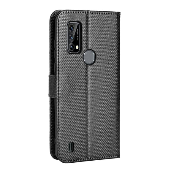For Blackview A50 Diamond Texture Leather Phone Case(Black)
