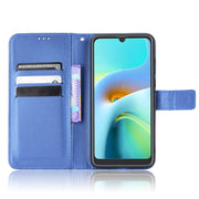 For Blackview A50 Diamond Texture Leather Phone Case(Blue)