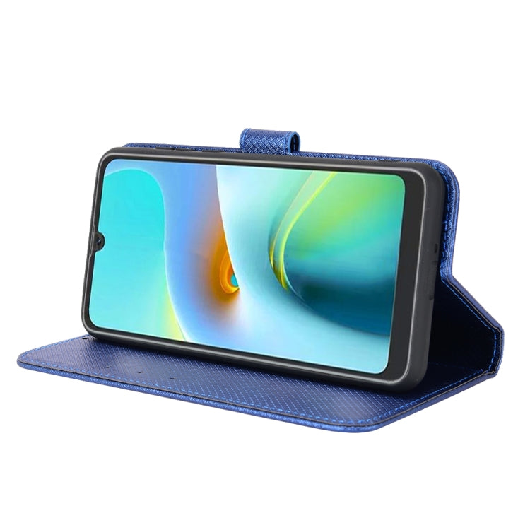 For Blackview A50 Diamond Texture Leather Phone Case(Blue)
