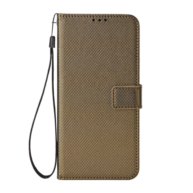 For Blackview A50 Diamond Texture Leather Phone Case(Brown)