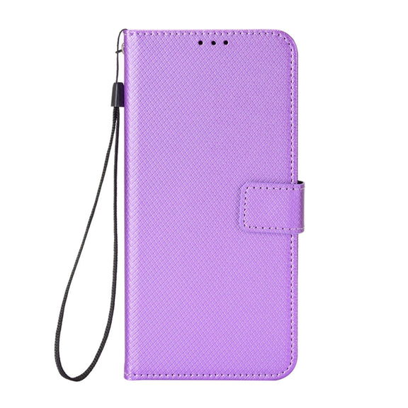 For Blackview A50 Diamond Texture Leather Phone Case(Purple)