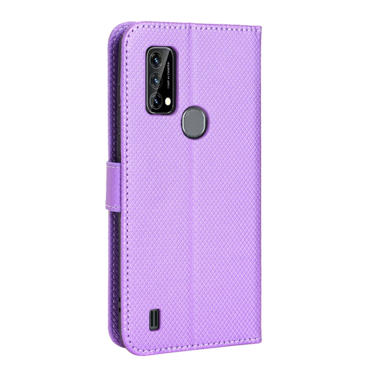 For Blackview A50 Diamond Texture Leather Phone Case(Purple)