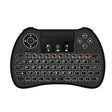 H9 2.4GHz Mini Wireless Air Mouse QWERTY Keyboard with White Backlight & Touchpad for PC, TV(Black) - MINI PC Accessories & Gadgets by PMC TechLife | Online Shopping South Africa | PMC TechLife | Buy Now Pay Later Mobicred