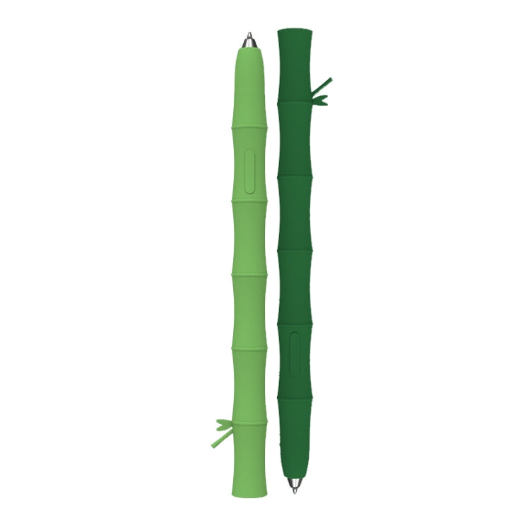 For Samsung Galaxy Tab S7/S7+/S8/S8+ LOVE MEI Bamboo Liquid Silicone Gel Stylus Pen Protective Case(Dark Green)