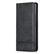 For vivo X100 AZNS Magnetic Calf Texture Leather Phone Case(Black)