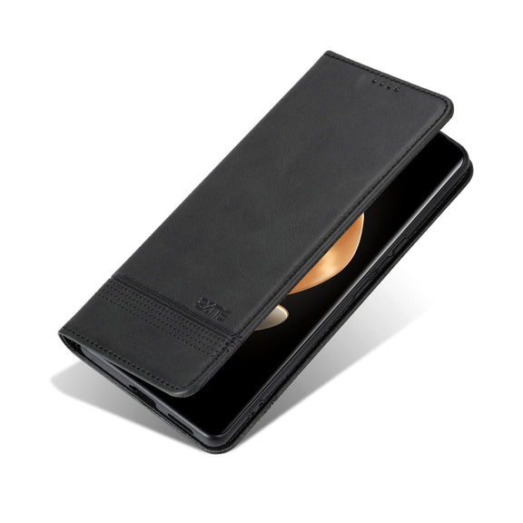 For vivo X100 Ultra AZNS Magnetic Calf Texture Leather Phone Case(Black)