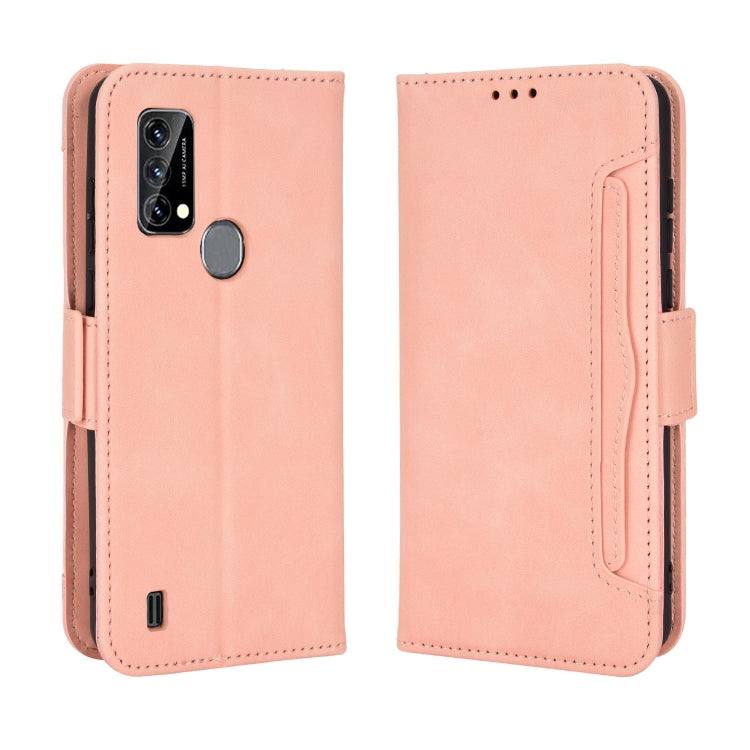 For Blackview A50 Skin Feel Calf Pattern Leather Phone Case(Pink)