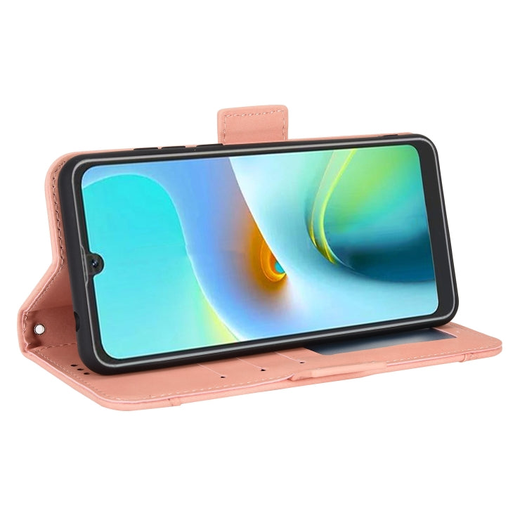 For Blackview A50 Skin Feel Calf Pattern Leather Phone Case(Pink)