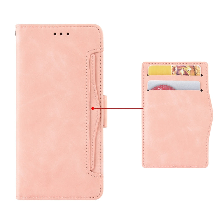 For Blackview A50 Skin Feel Calf Pattern Leather Phone Case(Pink)