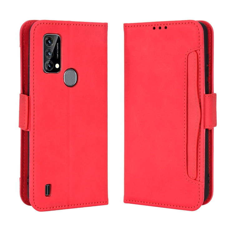 For Blackview A50 Skin Feel Calf Pattern Leather Phone Case(Red)