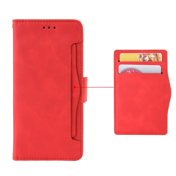 For Blackview A50 Skin Feel Calf Pattern Leather Phone Case(Red)