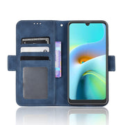 For Blackview A50 Skin Feel Calf Pattern Leather Phone Case(Blue)