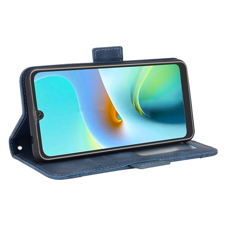 For Blackview A50 Skin Feel Calf Pattern Leather Phone Case(Blue)