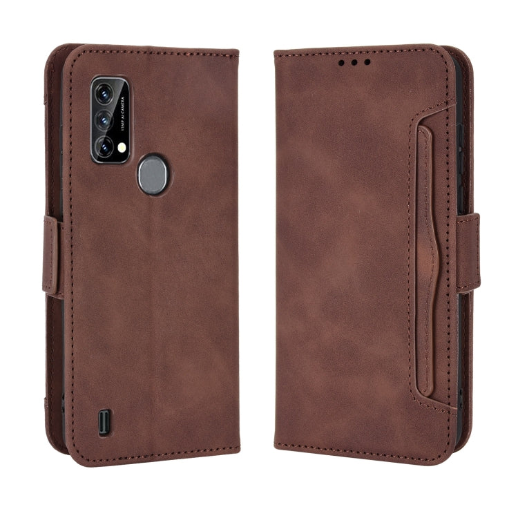 For Blackview A50 Skin Feel Calf Pattern Leather Phone Case(Brown)