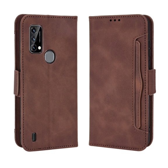 For Blackview A50 Skin Feel Calf Pattern Leather Phone Case(Brown)