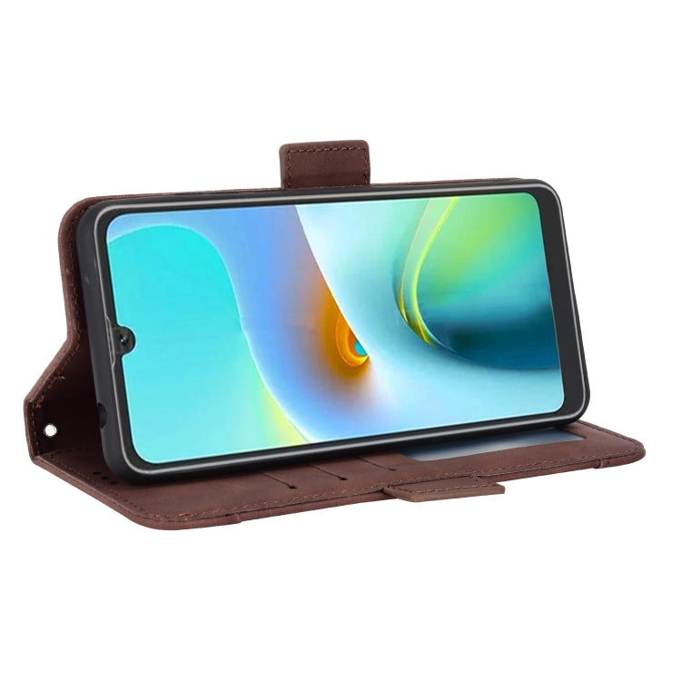 For Blackview A50 Skin Feel Calf Pattern Leather Phone Case(Brown)