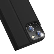 For iPhone 14/13 DUX DUCIS Skin Pro Series Shockproof Horizontal Flip Leather Phone Case (Black)