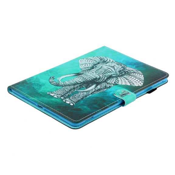 For Lenovo Tab M10 Plus 10.6 3rd Gen 2022 Coloured Drawing Smart Leather Tablet Case(Elephant)