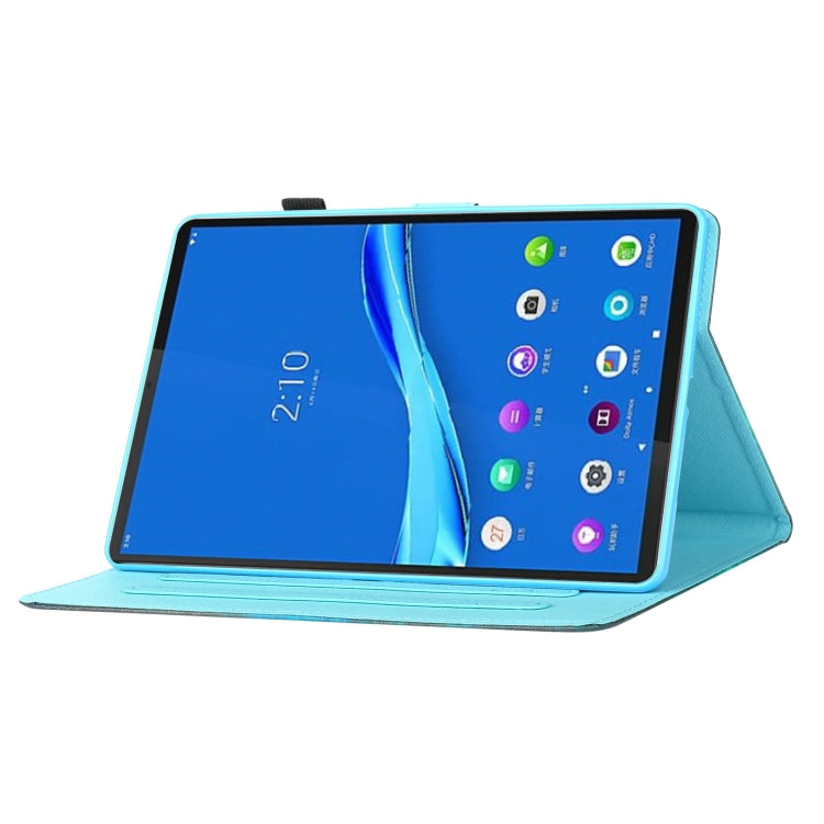 For Lenovo Tab M10 Plus 10.6 3rd Gen 2022 Coloured Drawing Smart Leather Tablet Case(Elephant)