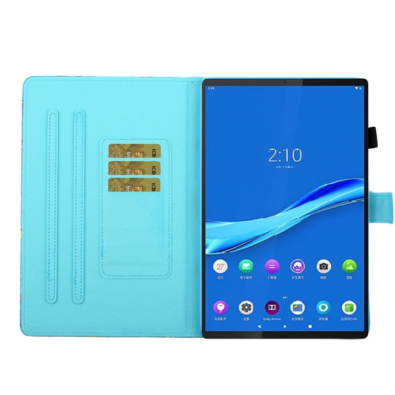 For Lenovo Tab M10 Plus 10.6 3rd Gen 2022 Coloured Drawing Smart Leather Tablet Case(Elephant)