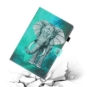 For Lenovo Tab M10 Plus 10.6 3rd Gen 2022 Coloured Drawing Smart Leather Tablet Case(Elephant)