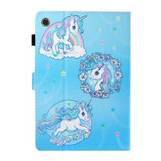 For Lenovo Tab M10 Plus 10.6 3rd Gen 2022 Coloured Drawing Smart Leather Tablet Case(Unicorn)