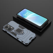 For OnePlus Nord 2T 5G Magnetic Ring Holder PC + TPU Phone Case(Navy Blue)