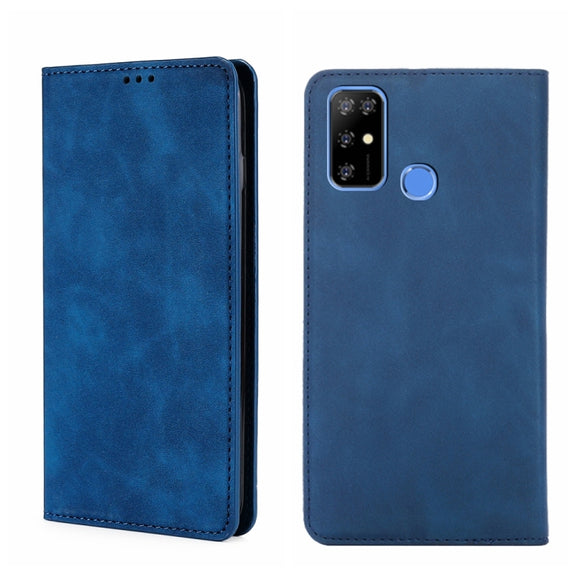 For DOOGEE X96 Pro Skin Feel Magnetic Horizontal Flip Leather Phone Case(Blue)