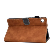 For Lenovo Tab M10 Plus 10.6 3rd Gen 2022 Stitching Cowhide Texture Smart Leather Tablet Case(Brown)