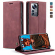 For Xiaomi 12 Pro CaseMe 013 Multifunctional Horizontal Flip Leather Phone Case(Wine Red) - free shipping - PMC Jewellery - Order now!
