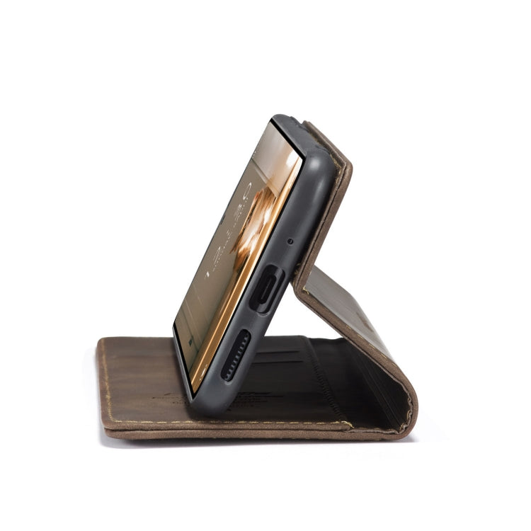 For Xiaomi 12/12X CaseMe 013 Multifunctional Horizontal Flip Leather Phone Case(Coffee)