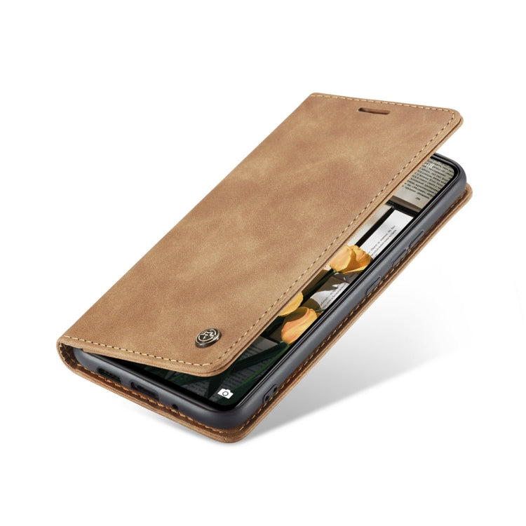 For Xiaomi 12/12X CaseMe 013 Multifunctional Horizontal Flip Leather Phone Case(Brown)