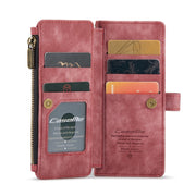For Samsung Galaxy Z Fold3 5G CaseMe C30 Multifunctional Phone Leather Phone Case(Red)
