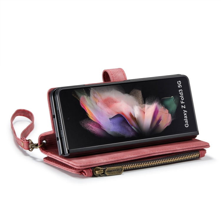 For Samsung Galaxy Z Fold3 5G CaseMe C30 Multifunctional Phone Leather Phone Case(Red)