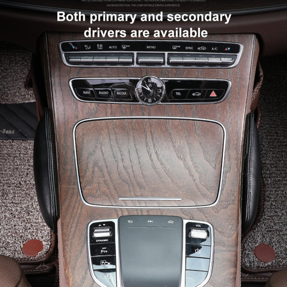 2 PCS Car Non-slip Soft Floor Protector Carpet Floor Mat Knee Bolster, Style:First Layer Cowhide(Black)
