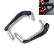 2 PCS Motorcycle Modification Accessories Striped Horn Shape Gear Brake Clutch Handbrake(Silver)