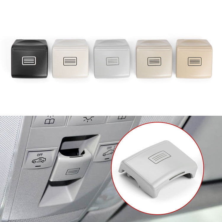 Car Sunroof Window Switch Button for Mercedes-Benz W204 / W212, Left Driving(Grey)