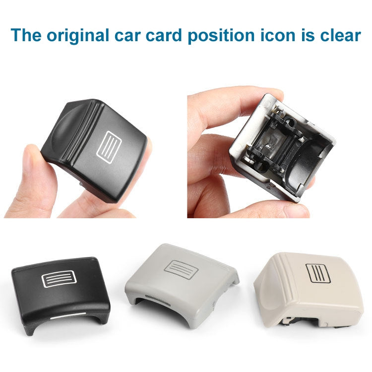 Car Sunroof Window Switch Button for Mercedes-Benz W204 / W212, Left Driving(Black)