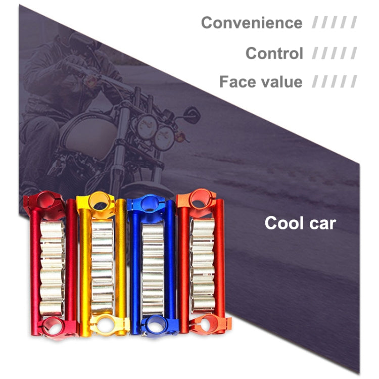 Motorcycle Modification Accessories CNC Handle Bar Grips Set(Silver)