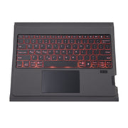 T01S Integrated Bluetooth Keyboard Leather Case with Backlight & Touchpad & Holder For iPad Pro 11 2021 / 2020 / 2018(Black)