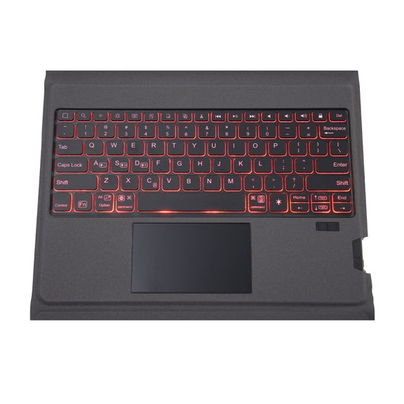 T01S Integrated Bluetooth Keyboard Leather Case with Backlight & Touchpad & Holder For iPad Pro 11 2021 / 2020 / 2018(Black)