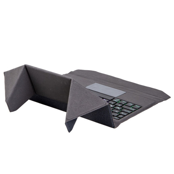 T01S Integrated Bluetooth Keyboard Leather Case with Backlight & Touchpad & Holder For iPad Pro 11 2021 / 2020 / 2018(Black)