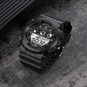 SKMEI 1857 Stainless Steel Buckle PU Strap Water-resistant Electronic Watch(Red)
