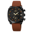SKMEI 1903 Stainless Steel Buckle Silicone Strap Waterproof Quartz Watch(Coffee) - free shipping - PMC TechLife - Order now!
