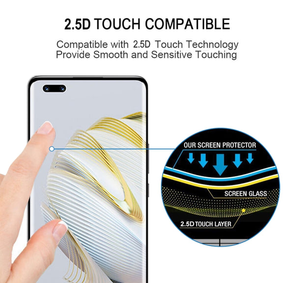 25 PCS 3D Curved Edge Full Screen Tempered Glass Film For Huawei nova 10 Pro