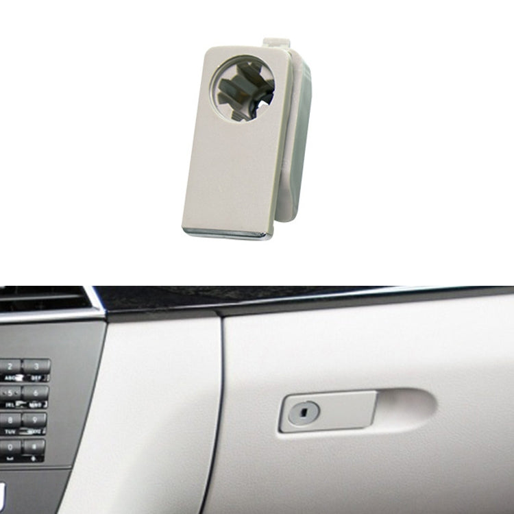 Car Glove Box Handle Switch for Mercedes-Benz W212 2008-2014, Left Driving(Grey White)