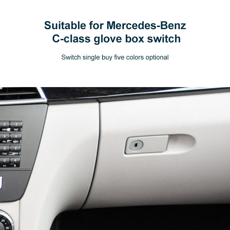 Car Glove Box Handle Switch for Mercedes-Benz W212 2008-2014, Left Driving(Grey)