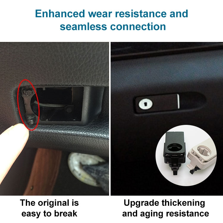 Car Glove Box Handle Switch for Mercedes-Benz W212 2008-2014, Left Driving(Grey)